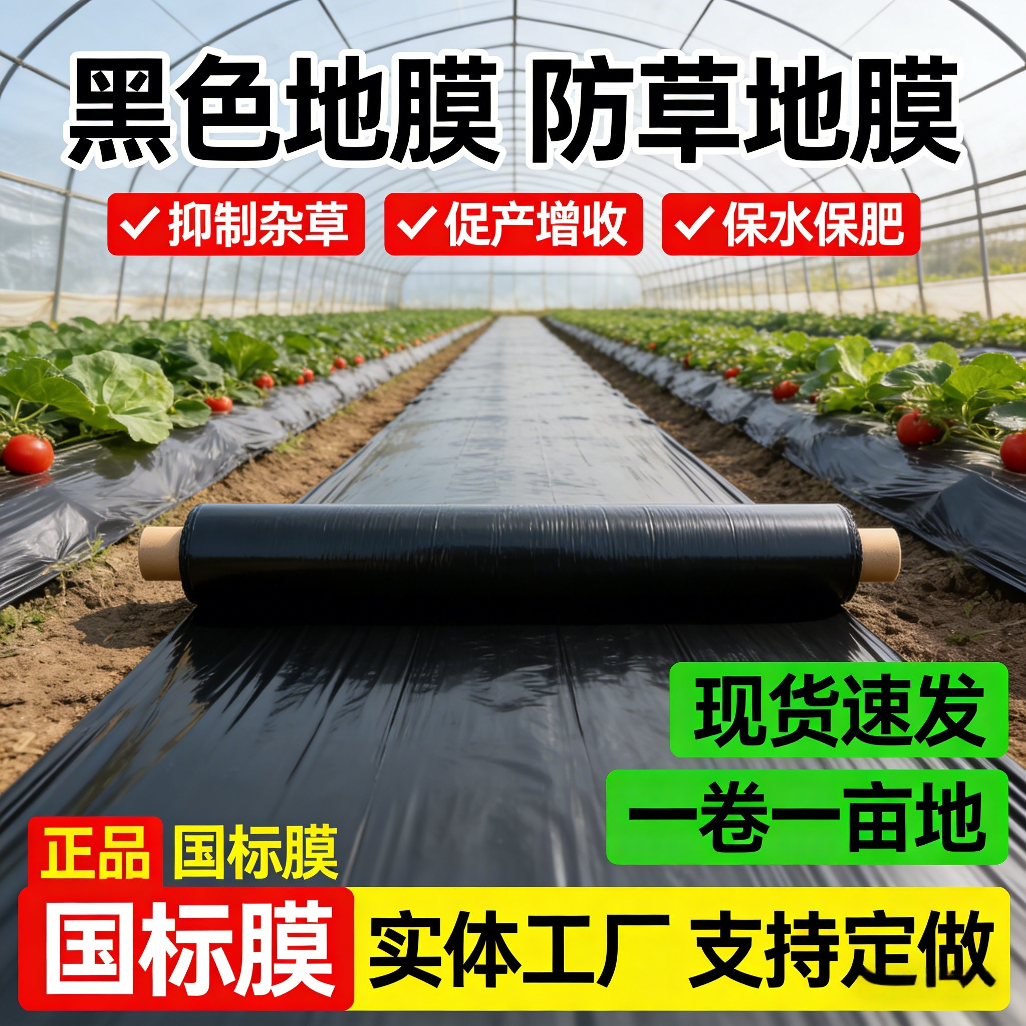 农用种植加厚黑地膜除草保温保湿黑色塑料大棚薄膜果园防草耐用,农机/农具/农膜,农用薄膜,淘宝优惠券,粉丝福利购,淘宝优惠卷