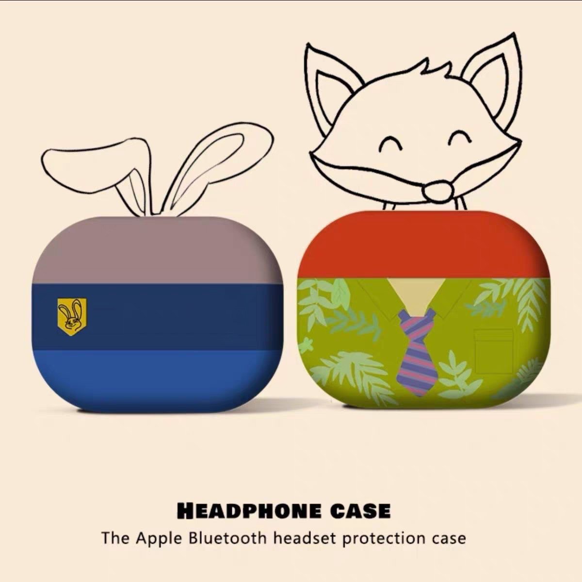 适用AirPods 3代苹果耳机壳Airpods 4代蓝牙耳机保护套Airpods pro蓝牙耳机保护盒创意朱迪,3C数码配件,耳机保护套,淘宝优惠券,粉丝福利购,淘宝优惠卷