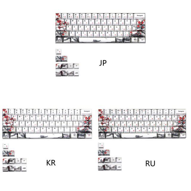 PBT Five Sides Dye-subbed 71 Keycaps with Unique Chinese Plu怎么样,好用不?