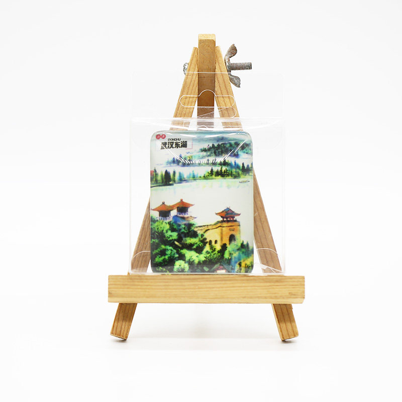 武汉旅游纪念冰箱贴 玻璃材质冰箱贴黄鹤楼昙华林东湖旅游纪念