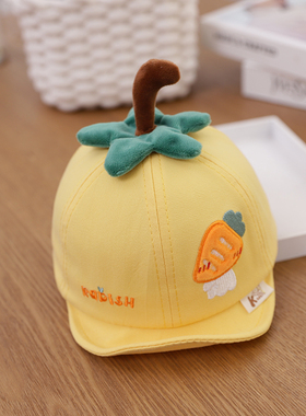 宝宝帽子春秋夏季薄款女童可爱超萌韩版婴儿鸭舌帽男童时尚棒球帽