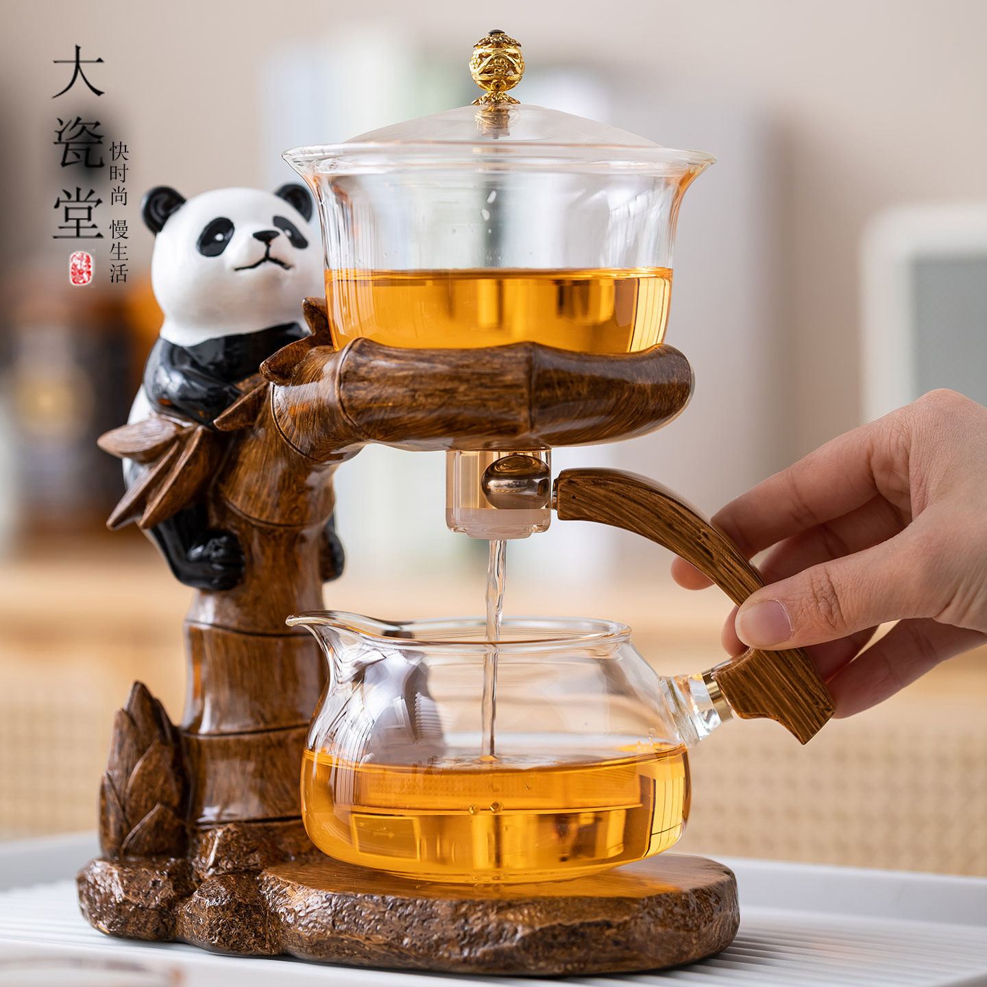 瓷家用玻璃茶具套装懒整套茶具