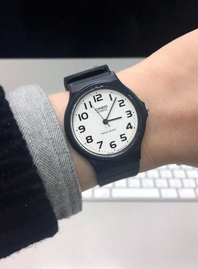 CASIO卡西欧手表男女 考研考试学生手表MQ-24-7B2 MW59/240小黑表