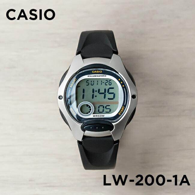 卡西欧casio手表男女十年电力数字闹钟儿童电子表防水LW-200-1A