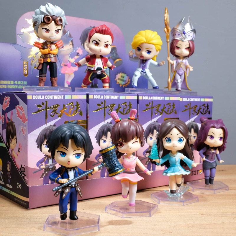 正版斗罗大陆周边盲盒斗魂之战手办公仔唐三小舞史莱克七怪现货