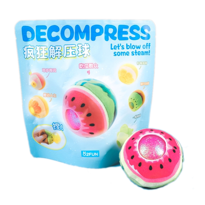 创意缤纷水果疯狂解压球毛绒玩具