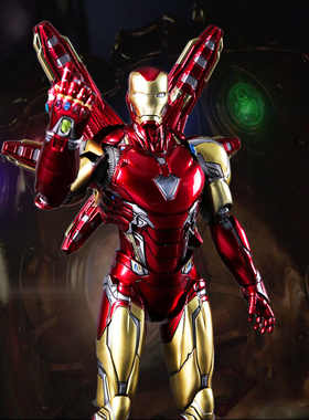 玩悦计划复仇者联盟咪咕钢铁侠MK85仿真发光可动手办收藏模型礼物