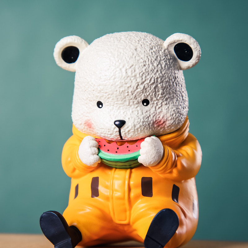 玩悦计划可爱海贼贝波熊吃瓜群众公仔q萌模型桌面手办女生礼物