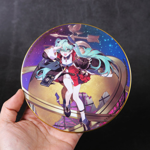 正版初音未来纪念大徽章立牌