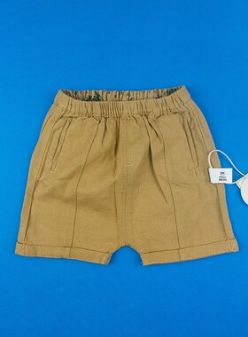 米乐熊梭织短裤婴童夏装新款薄款三分裤子休闲男童裤A类1-6岁1239