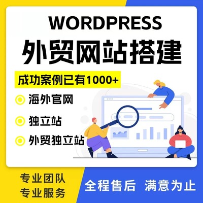 跨境电商独立站 WordPress搭建 外贸商城定制 询盘转化
