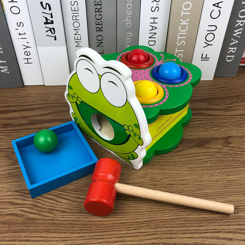 儿童敲球台打桩台幼儿教具