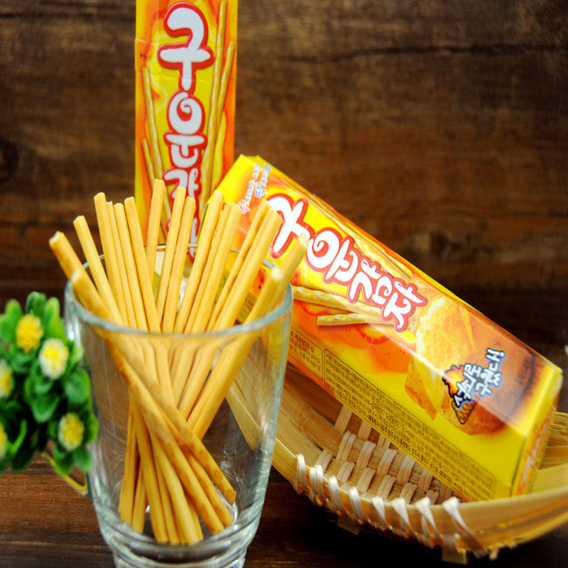 韩国食品进口零食海太碳烤薯条薯棒27g土豆磨牙棒棒条非油炸薯片