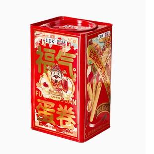 2026新品 年货UDK优之良品福气蛋卷什锦味428g休闲零食糕点年货礼