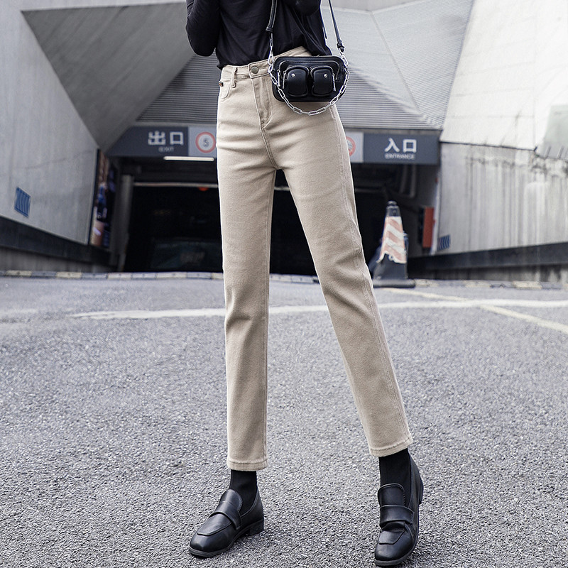 直筒裤宽松显瘦修身百搭牛仔裤