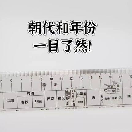 历史中国顺序时间轴实用历史尺开学历史直尺学生朝代时间知识朝代