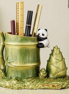 摆件文创桌面创意书房可爱熊装饰