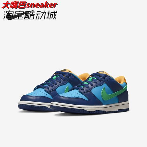 Nike Dunk Low (GS)蓝绿色潮流低帮青少年滑板鞋DV1693-401