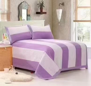 软凉席纯棉凉席高端 老粗布特厚软凉席床单三件套全棉加厚夏季