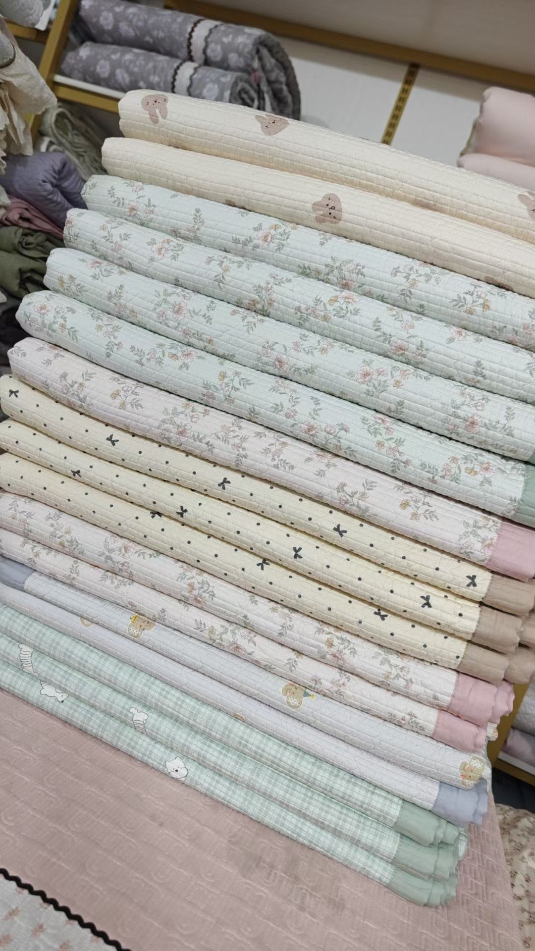 双面天丝绗缝床盖