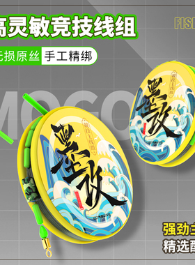 钓鱼竞技线组鱼线主线组成品套装全套手竿绑好台钓黑坑野钓钓鱼线