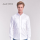 免烫抗皱修身 Allenove九点钟白衬衫 男士 简约质感牛津纺全棉芝加哥