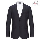 allenove九点钟男士 单排扣上衣 西装 商务上班修身 全羊毛西服套装