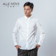 高质纯棉清新文艺青年商务休闲正装 Allenove九点钟男士 白衬衫 柏林