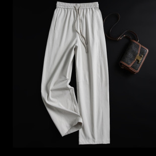 秋 女奶奶裤 松弛感穿搭 显瘦不费心思松紧高腰显瘦百搭休闲弯刀裤
