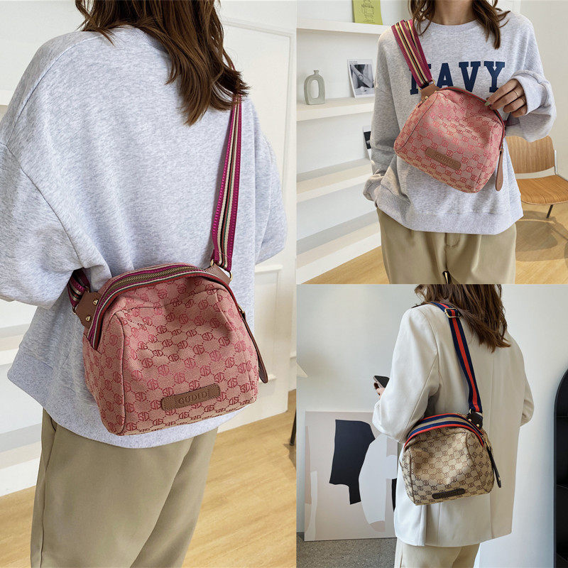 2026新款潮韩版单肩包小包包女士斜挎包女包帆布包时尚百搭贝壳包