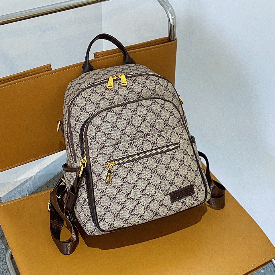 2026新款韩版时尚书包休闲双肩包女百搭多用单肩包大容量复古背包,箱包皮具/热销女包/男包,双肩背包,淘宝优惠券,粉丝福利购,淘宝优惠卷