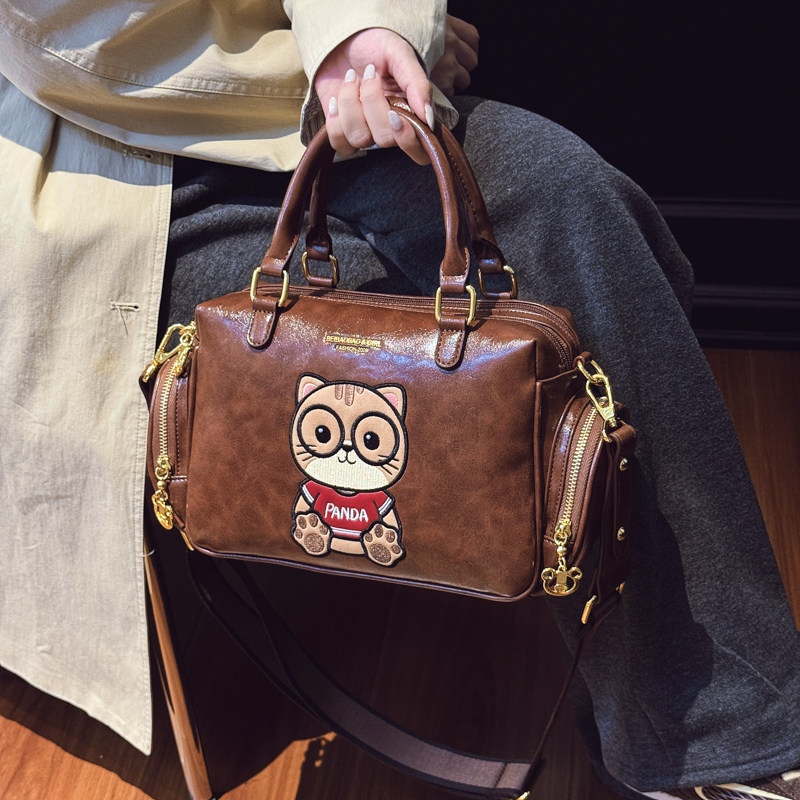 2026新款卡通可爱波士顿包包女手提枕头包大容量单肩包通勤斜跨包,箱包皮具/热销女包/男包,通用款女包,淘宝优惠券,粉丝福利购,淘宝优惠卷