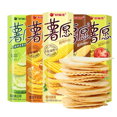 好丽友薯愿薯片104g盒装