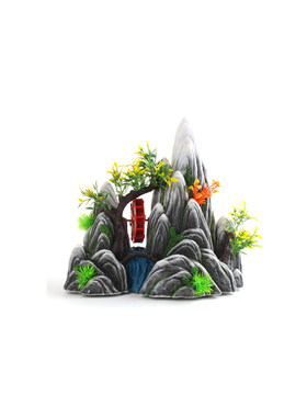 水草仿真桥树脂工艺品套餐假山石