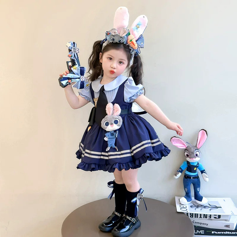 儿童疯狂动物城演出衣服女童兔子儿童演出服