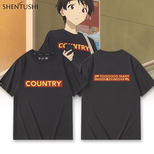 休闲宽松纯棉情侣短袖
