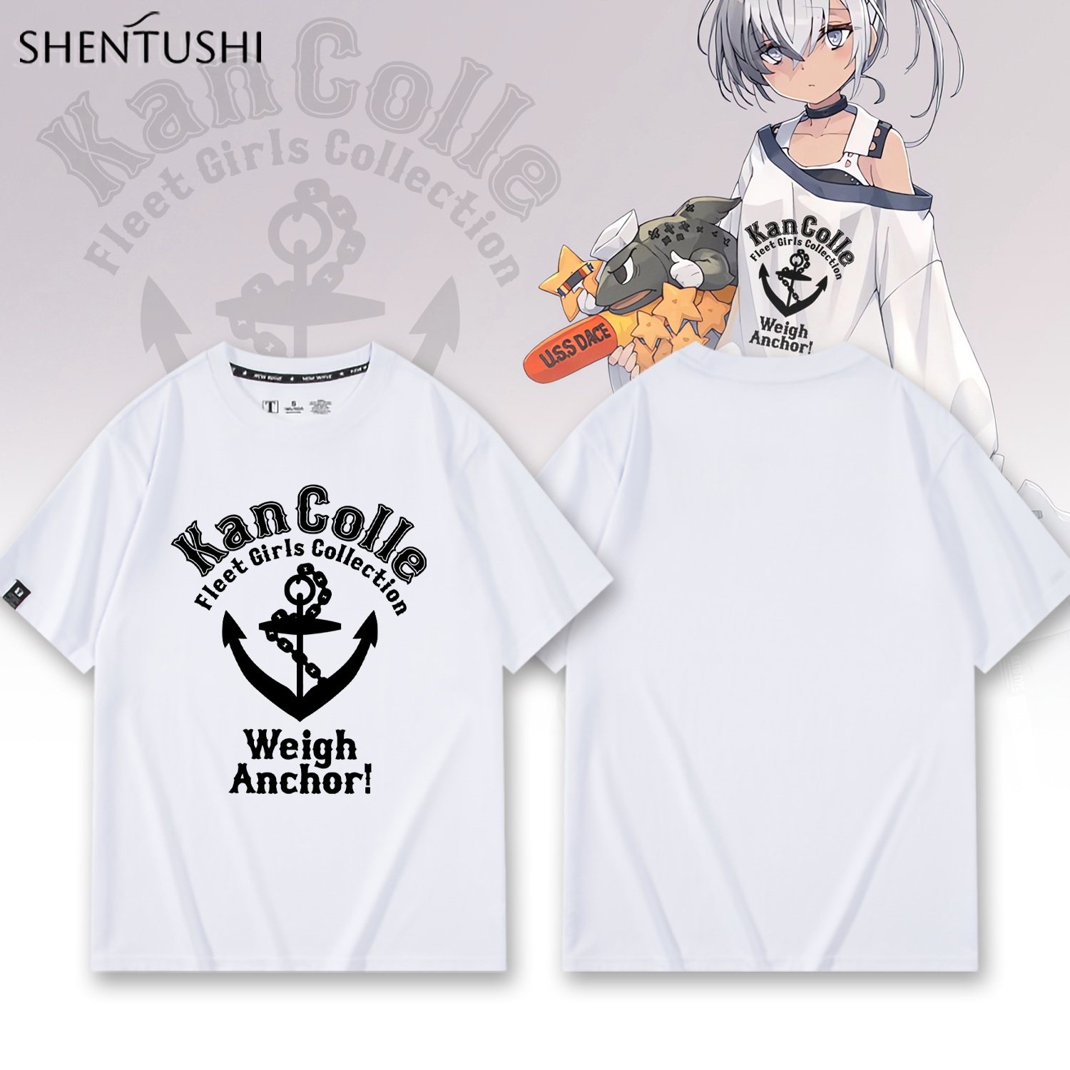 舰队Collection提督舰C动漫周边二次元纯棉夏季男女生衣服短袖T恤