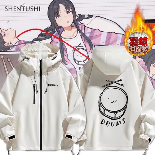 连帽秋冬新款宽松防风冲锋衣