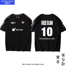 男装 T恤衫 夏季 faze队服fazeclan战队服电竞衣服体恤CSGO比赛短袖