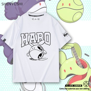 STRICT t恤 G机动战士高达哈啰动漫周边男女青少年上衣服纯棉短袖