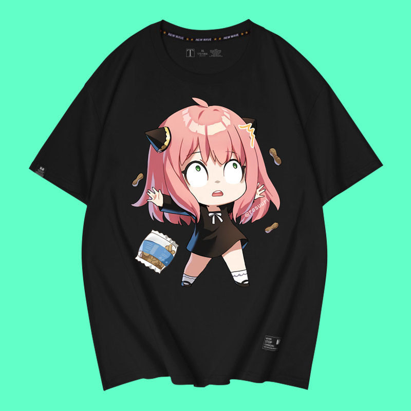 spy×family间谍过家家酒动漫周边漫画联名二次元男女情侣短袖t恤