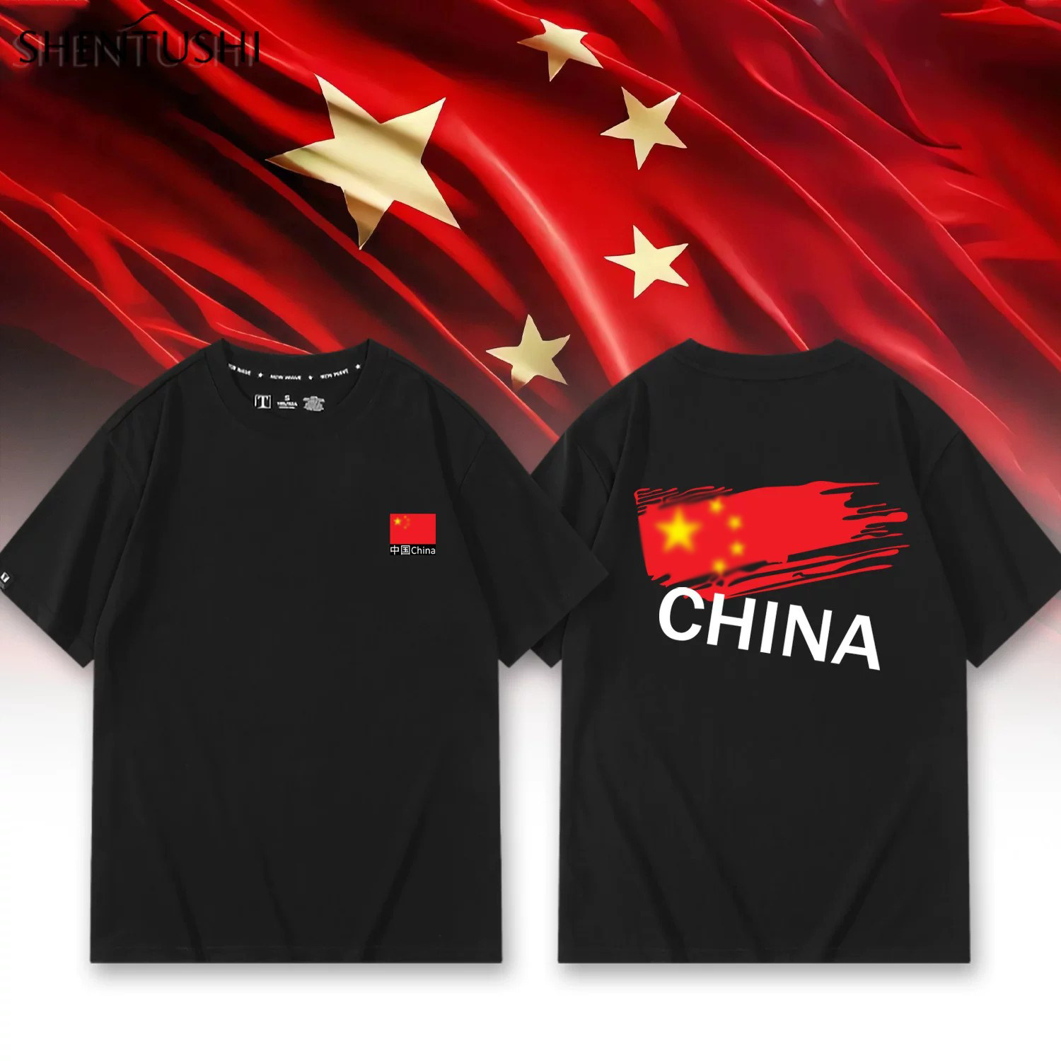 休闲宽松纯棉情侣短袖