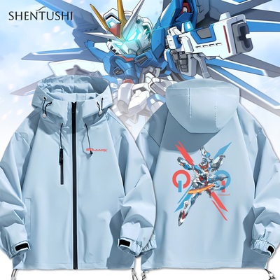 连帽秋冬新款宽松防风冲锋衣