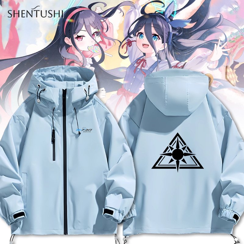 连帽秋冬新款宽松防风冲锋衣