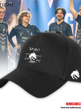 绿龙cs2go Spirit游戏战队同款夏男女吸汗透气鸭舌帽遮阳帽棒球帽