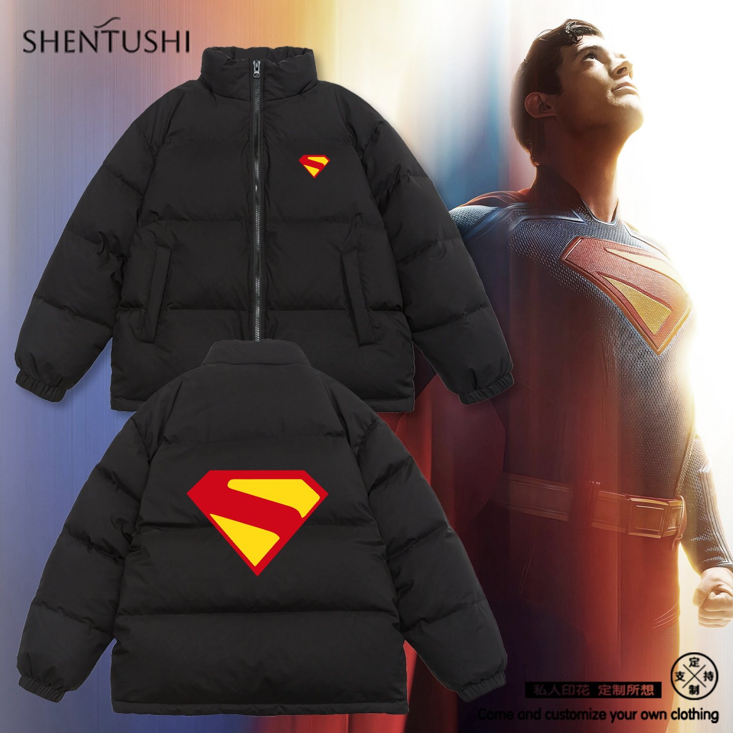 休闲立领冬季三防羽绒服