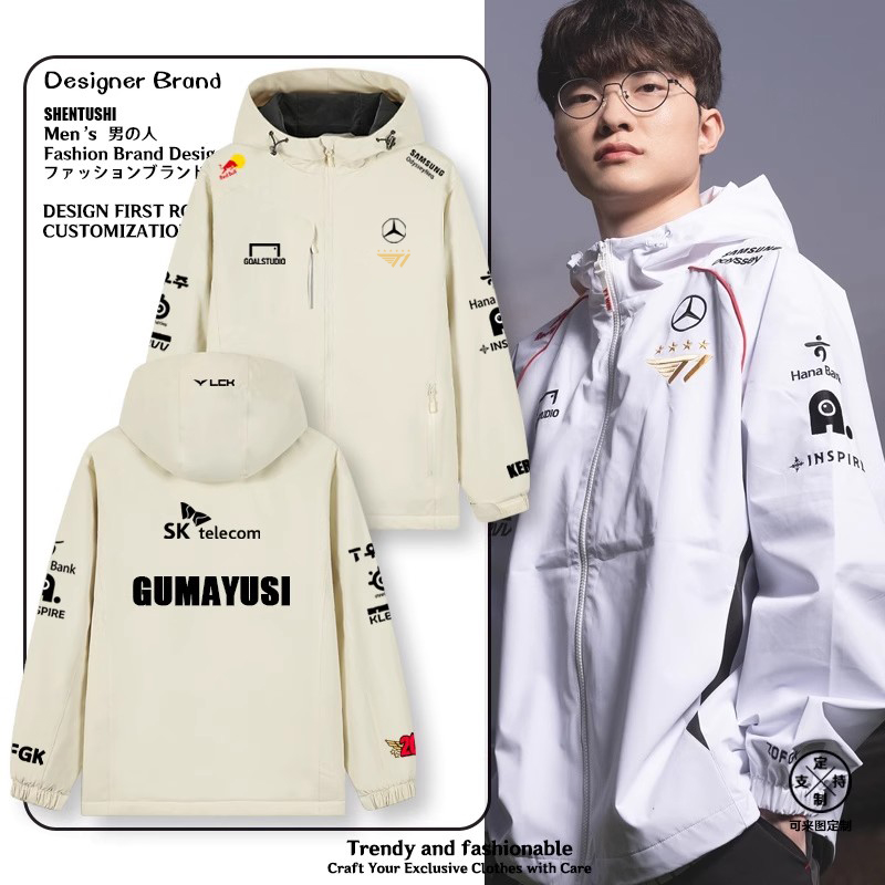 连帽秋冬加绒宽松防风冲锋衣