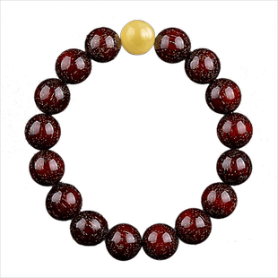 印度小叶紫檀手串12mm17颗爆满金星高油密野生老料佛珠手链女款男