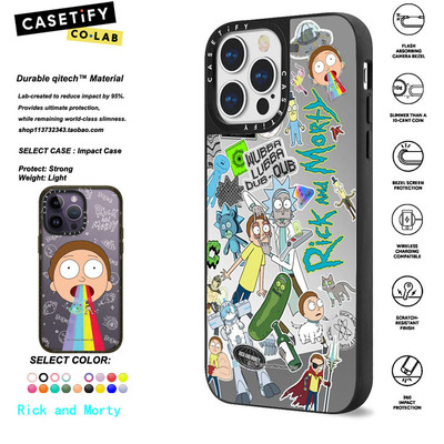 香港代购 CASETiFY Rick and Morty瑞克和莫蒂适用iphone15/14/13/12/11Pro/Max手机壳