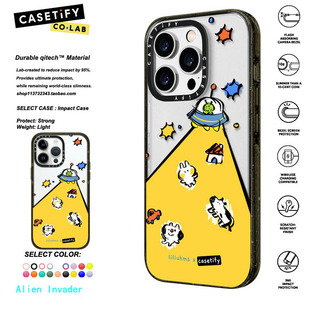 香港代购 CASETiFY Alien Invader外星兔子适用iphone15/14/13/12/11Pro/Max手机壳